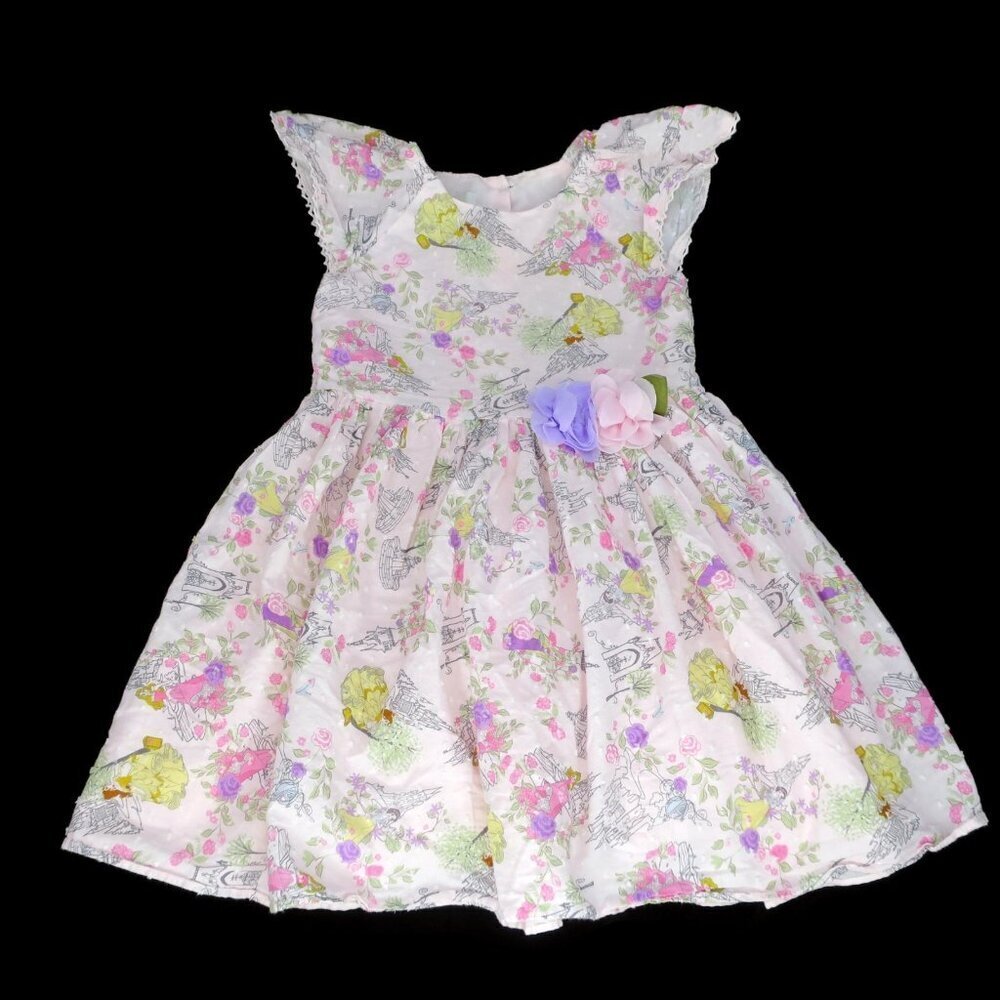 Pippa & Julie Disney Princess Dress Girls Toddler 3T Pink Short Sleeve